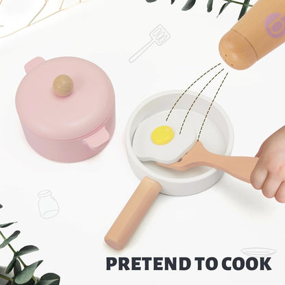 Montessori Wooden Dinnerware Set for Toddlers